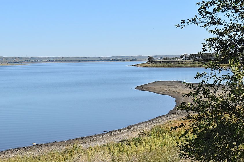 North Dakota, Lake Sakakawea Shore.