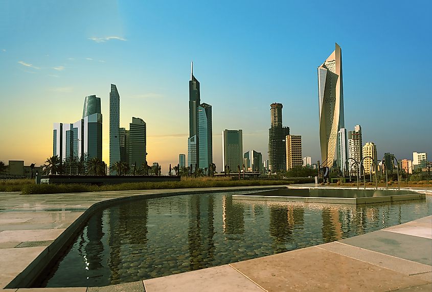 The Kuwait Towers in Kuwait City.