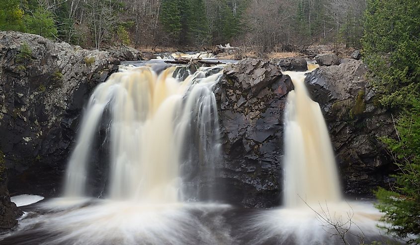 Little Manitou Falls at Pattison State Park in Wisconsin