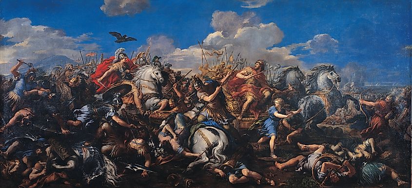 "Battle of Alexander versus Darius" by Pietro da Cortona.