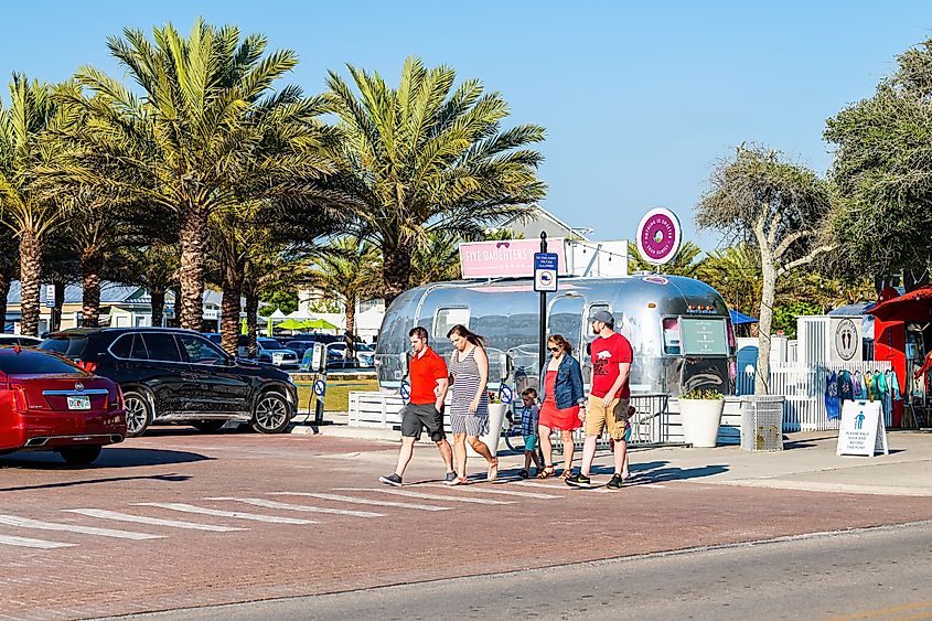 A bright sunny day in Seaside, Florida
