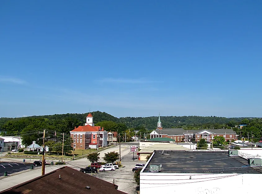 Panoramic view of Kingston in Tennessee.