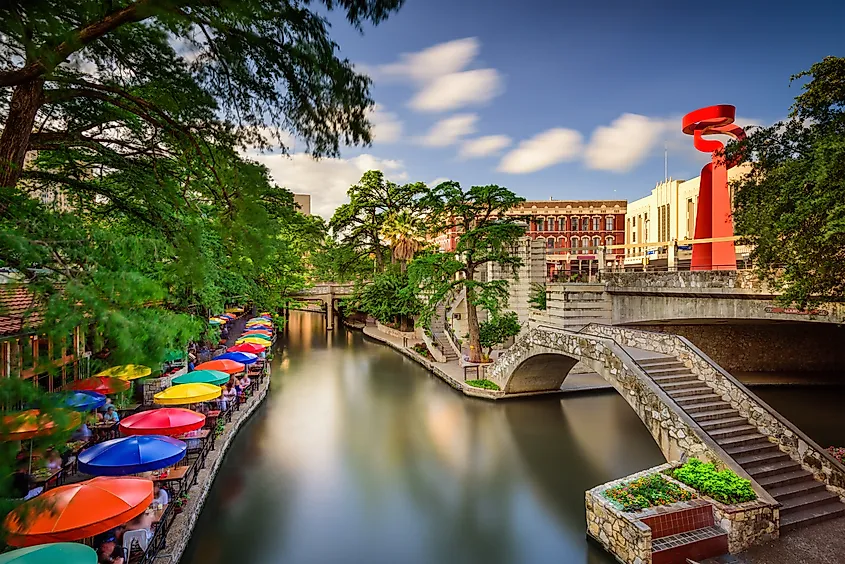 Riverwalk in San Antonio, Texas.