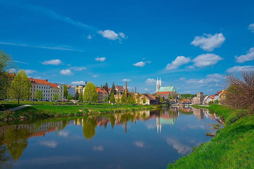 Görlitz on the banks of the Neisse River