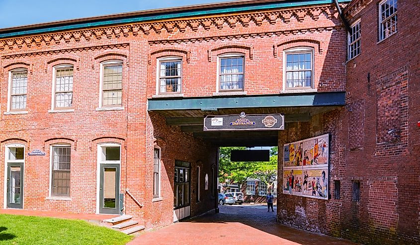 The old and historical Mill in Amesbury, Massachusetts.