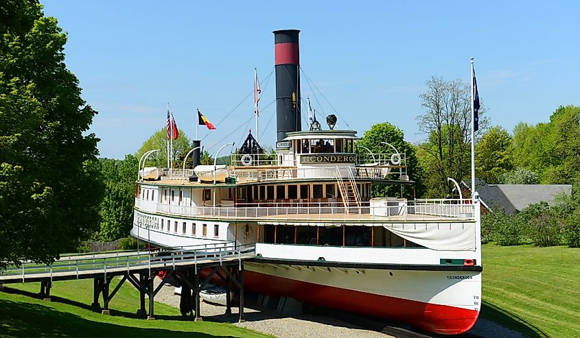 Ticonderoga was a steamboat served on Lake Champlain in 19th century.