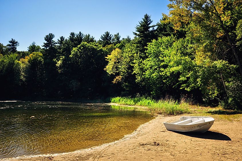 Seclusion at Moreau Lake State Park in New York.