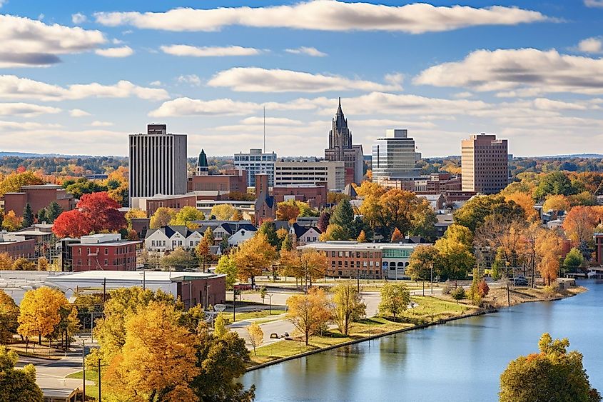 Skyline view of Kalamazoo in Michigan