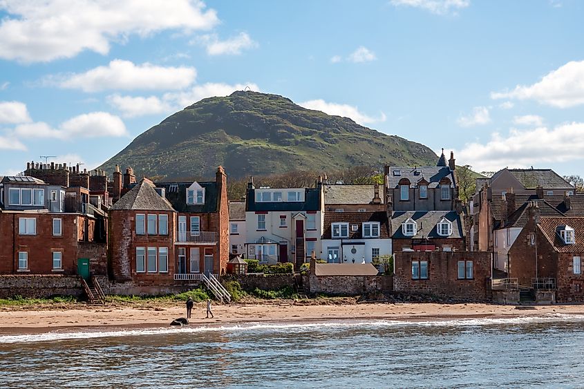 The beautiful coastline of North Berwick, Scotland.