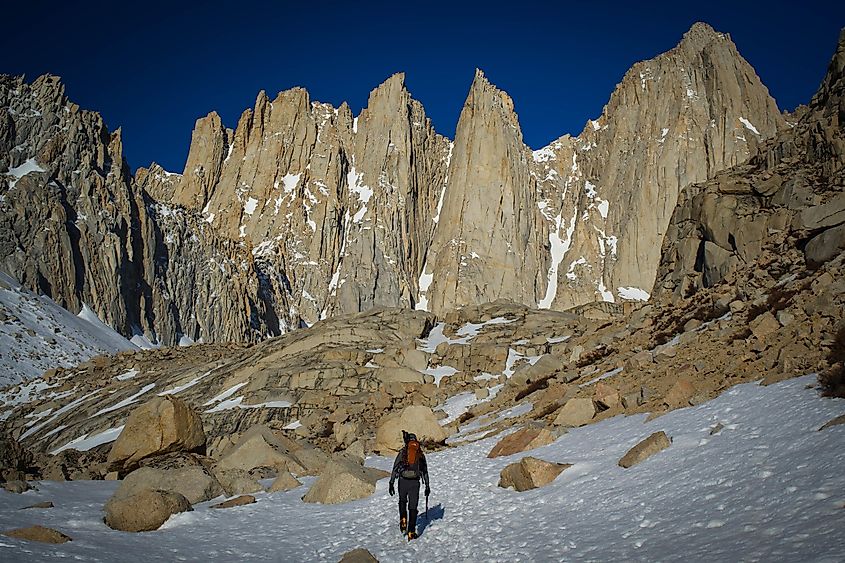 Whitney mountain landscape