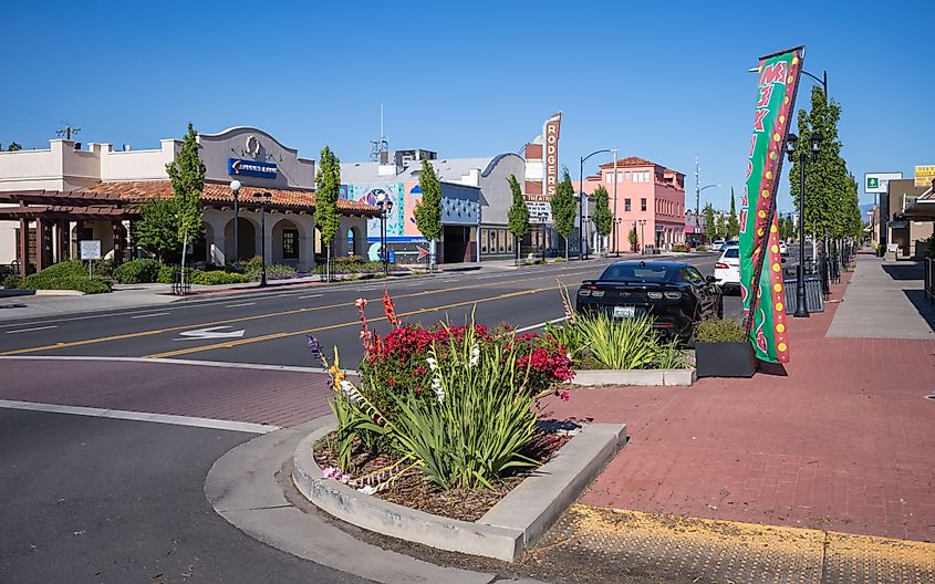View of Solano Street in downtown Corning
