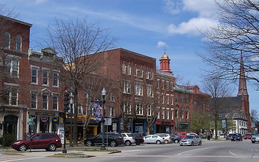 Downtown Keene, New Hampshire.