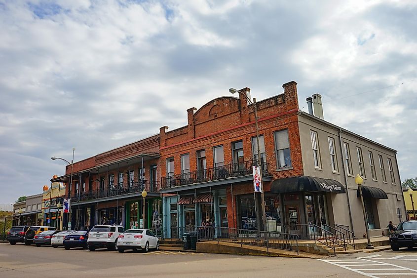 Downtown in Oxford, Mississippi