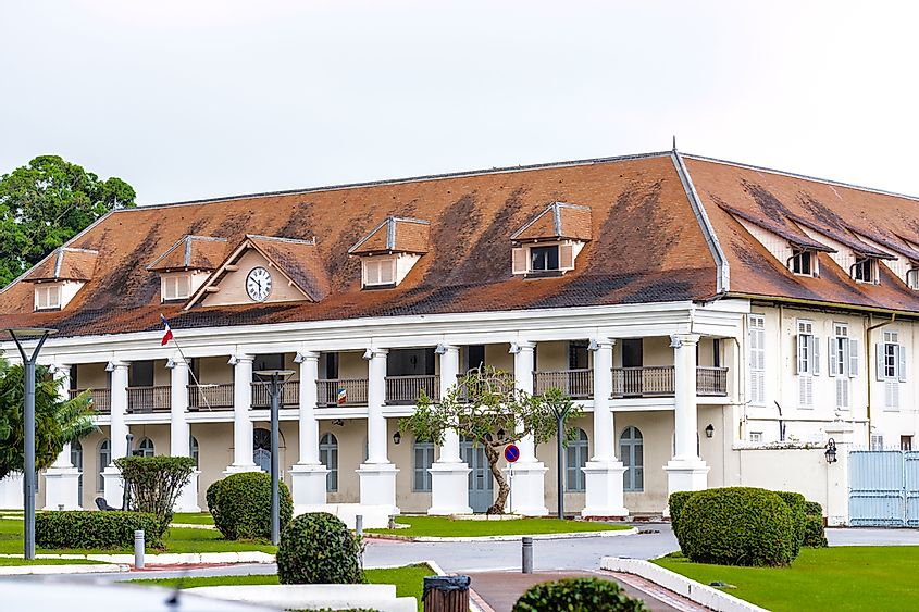The residence of French Guiana's Prefect, in Cayenne.