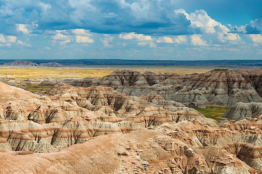 Mystic Rock formations inside Badlands National Park