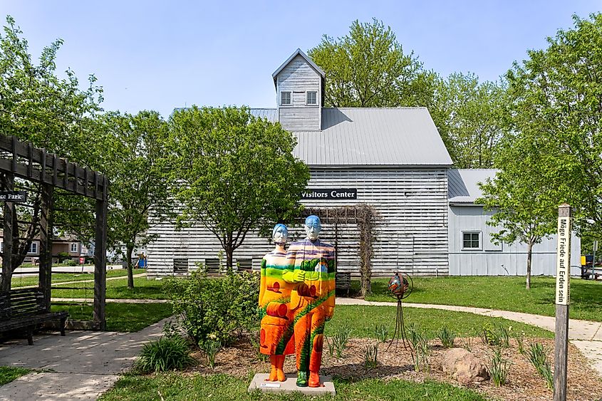 The Amana Colonies Visitors Center in Amana, Iowa.