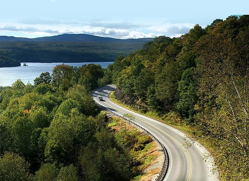 Old Canada Road National Scenic Byway in Maine, via 