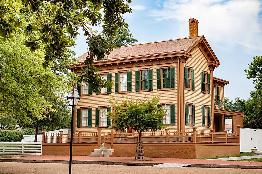 The Lincoln Home National Historic Site in Springfield, Illinois.
