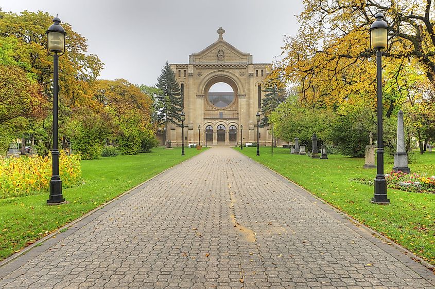 The St. Boniface Cathedral in Winnipeg, Canada