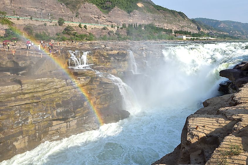 Hukou Waterfall Yellow River.