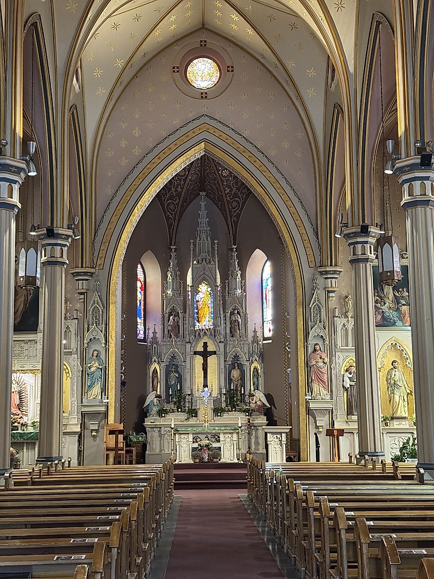 San Antonio, Texas: Inside St. Joseph Catholic Church in Downtown San Antonio