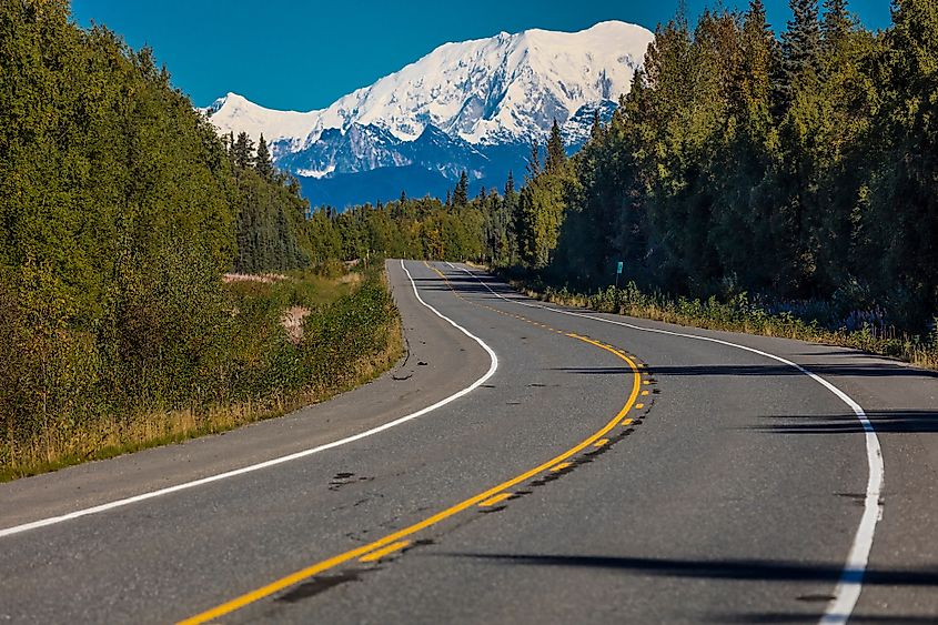 The George Parks Highway in Alaska.