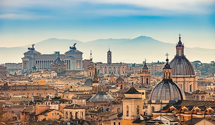 View of Rome from Castel Sant'Angelo