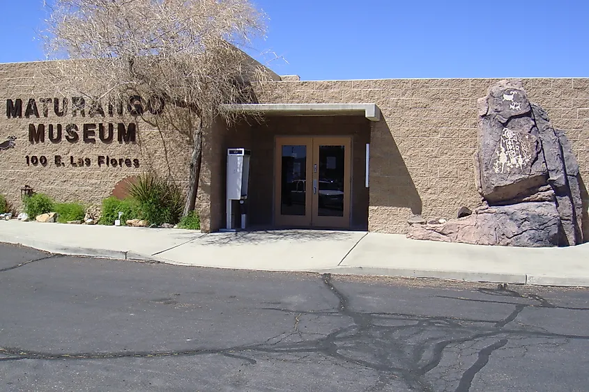 The front of the Maturango Museum.