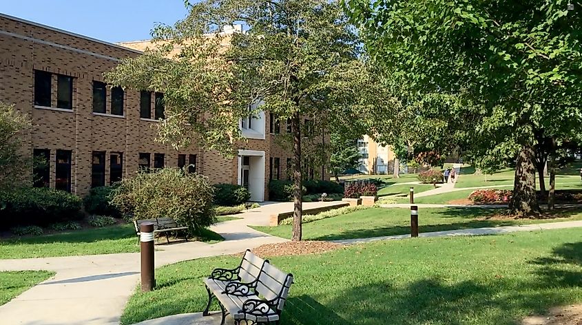 The Bryan College campus in Dayton, Tennessee.
