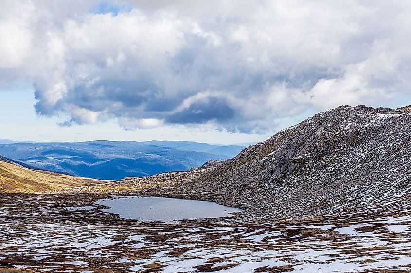 Glacial Lakes in Snowy Mountains, Australia