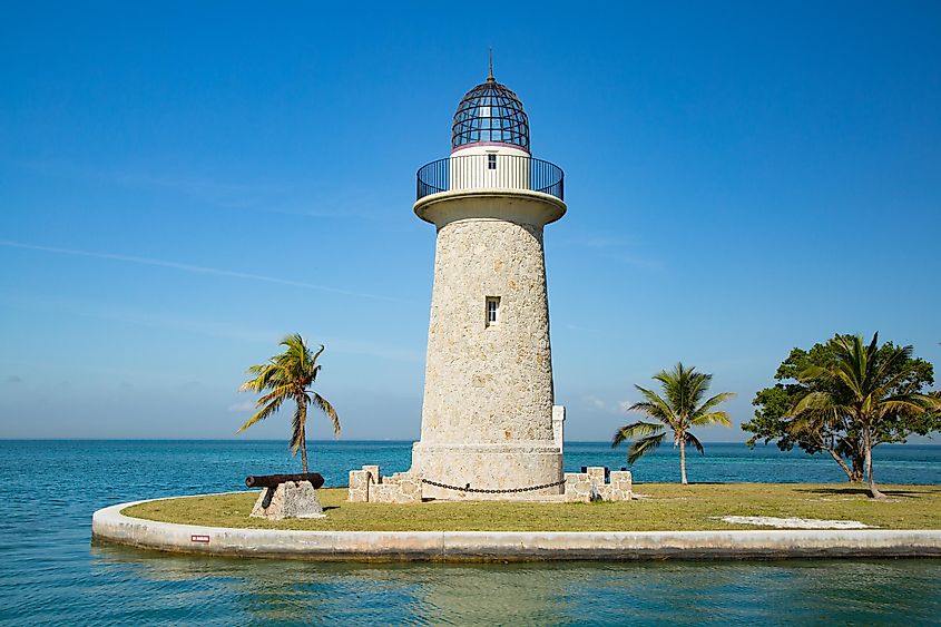Boca Chita Key Lighthouse in Biscayne National Park in Florida
