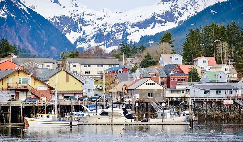 View of small town Sitka.