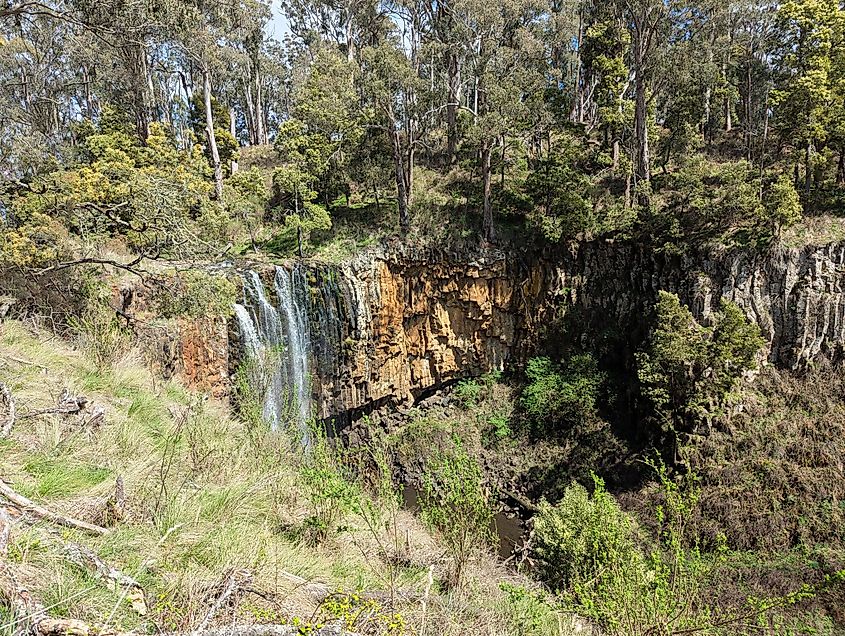 The beautiful Australian bush and scenery at Trentham Falls, Victoria, Australia.