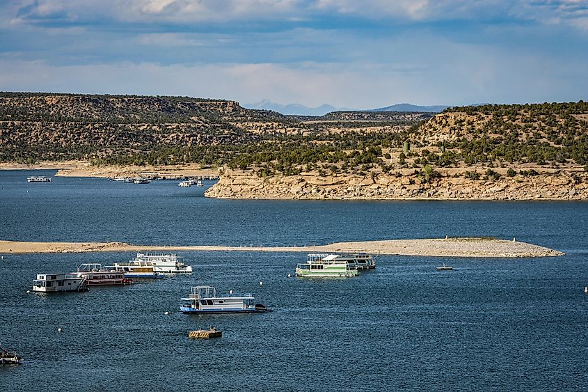 The spectacular Navajo Lake in New Mexico