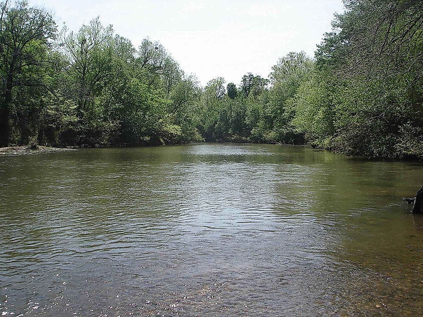 The Little River at Little River National Wildlife Refuge in Oklahoma