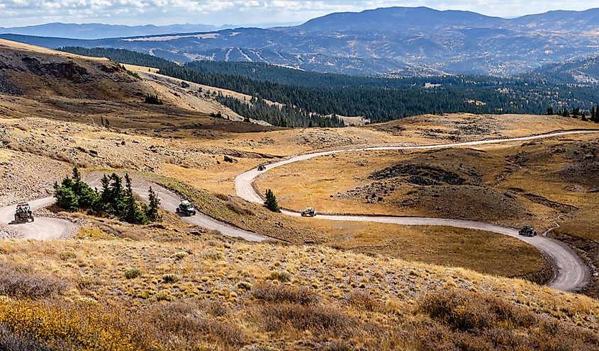 ATVs riding near Marysvale, Utah.