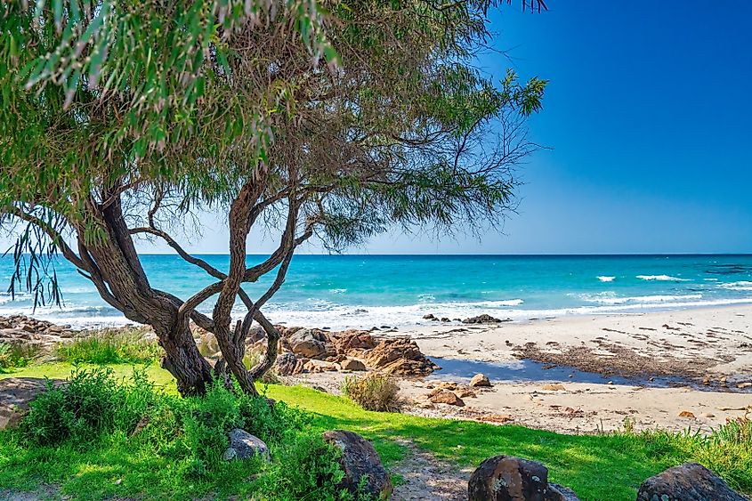 Castle Rock Beach in Dunsborough, Western Australia.