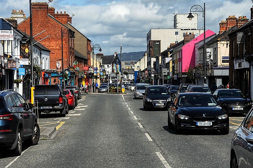 Dundalk Ireland augest 20th 2023..photo of dundalk town center Ireland