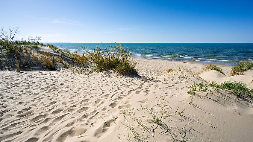 Indiana Dunes National Park, View of Lake Michigan