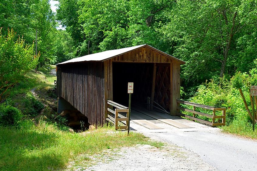 Elder Mill covered bridge, Watkinsville, Georgia.