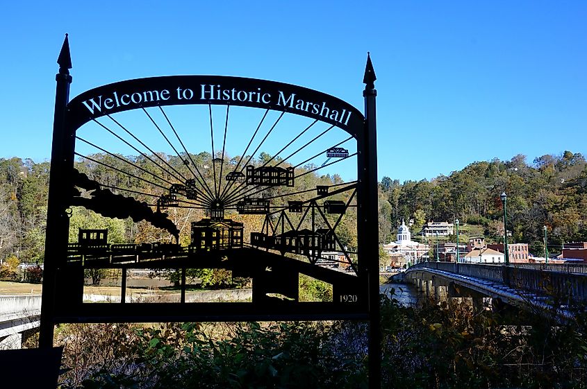 Welcome To Marshall North Carolina Sign