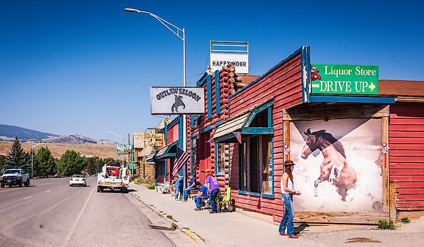 Downtown Dubois, Wyoming.