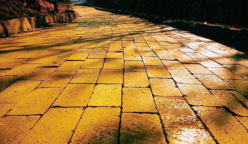 Yellow brick road image.