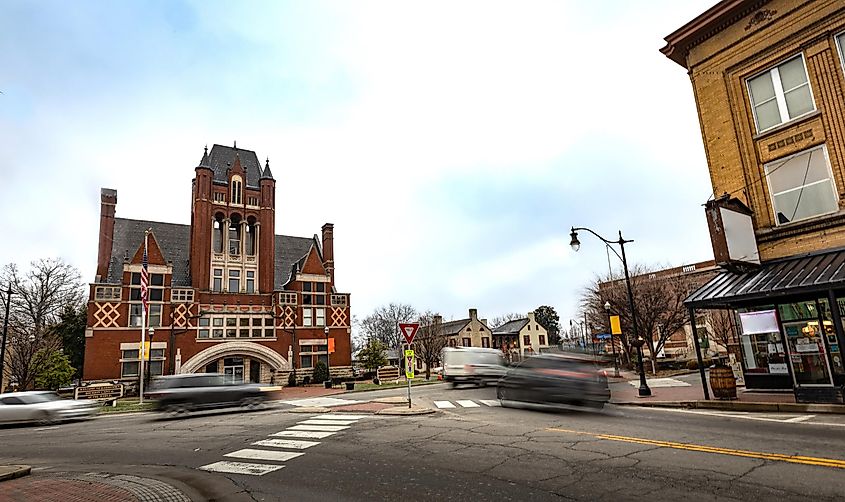 Nicols county courthouse in Bardstown, Kentucky