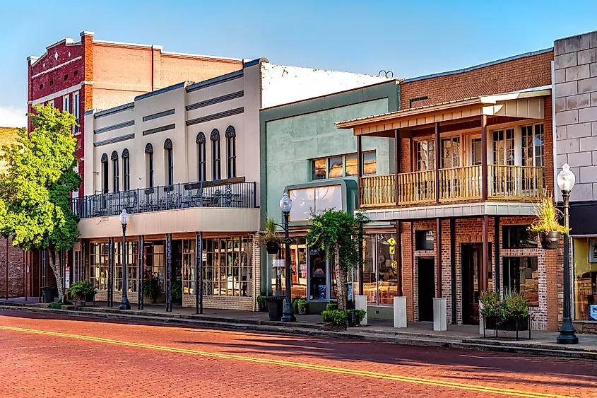 Main Street in Nacogdoches, Texas.