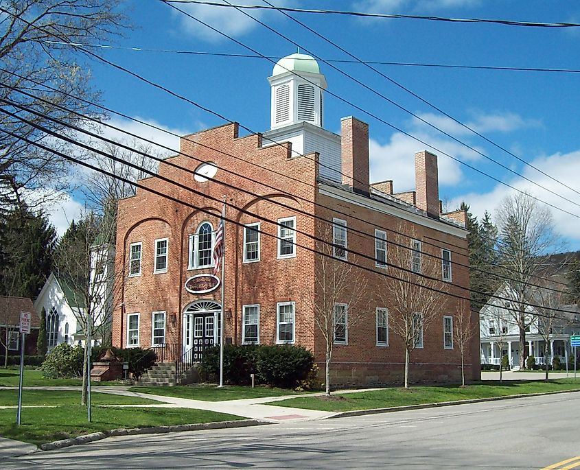 Ellicottville Town Hall in Upstate New York