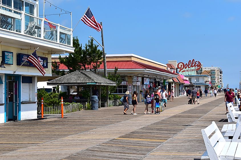 The beachside in Rehoboth Beach, Delaware. Image credit: John M. Chase / Shutterstock.com.