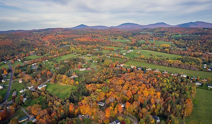 Fall foliage in Barre, Vermont