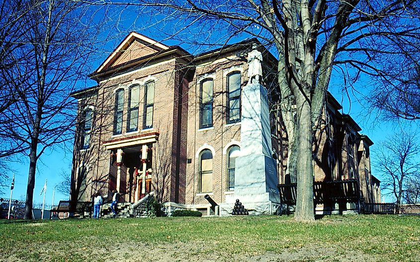 The Bond County Courthouse located in Greenville, Illinois.