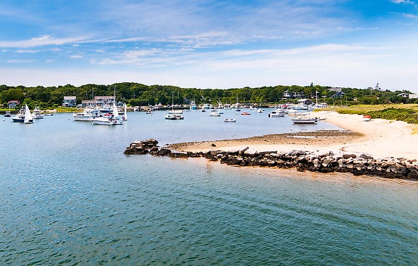 Oak Bluffs Harbor in Massachusetts